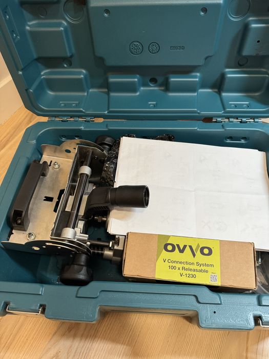 VIRUTEX AB181VD – frezarka do połączeń OVVO, idealny stan, dodatki