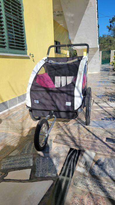 Reboque, atrelado, carrinho até 2 crianças - Bicicleta ou Empurrar