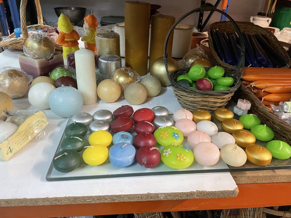 Velas simples e em copo