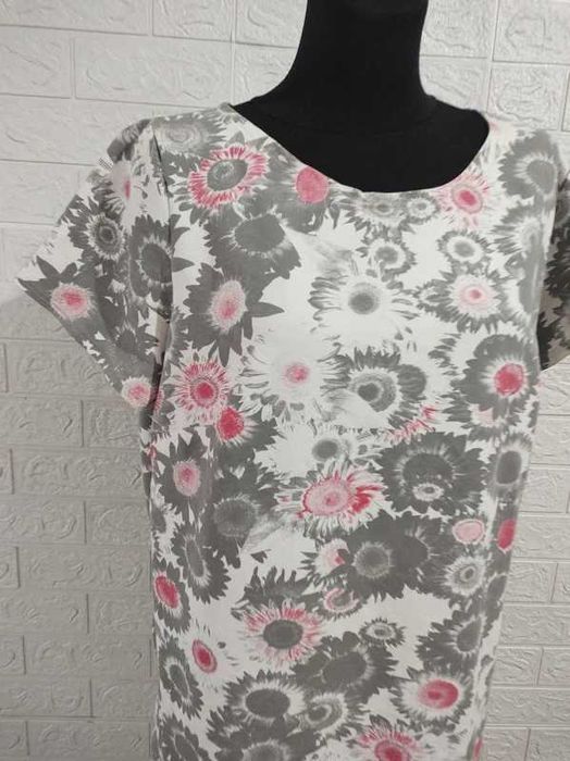 Wiosna elastyczna  sukienka rozmiar 46 oversize plus size cena 35 zł