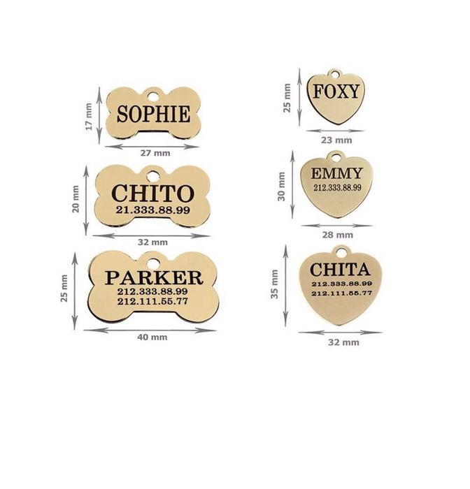 Адресник, подвесной жетон для собак (кошек, котов)