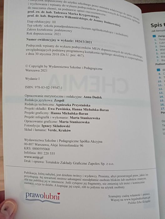 Podręcznik chemia 3 zakres podstawowy
