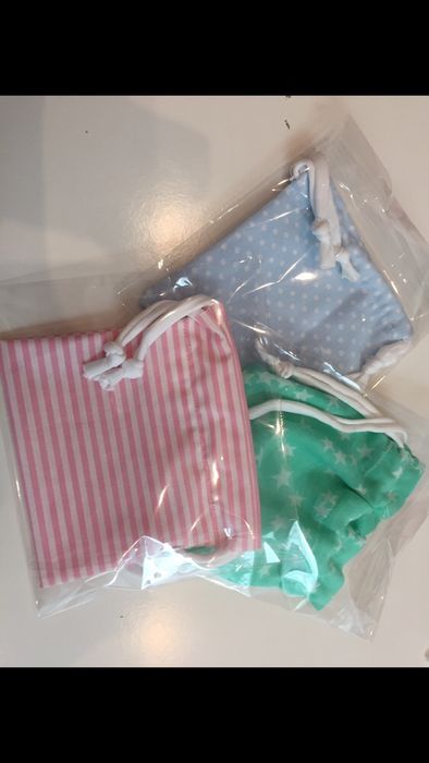 Bolsa para guardar as mascaras dos mais pequenos