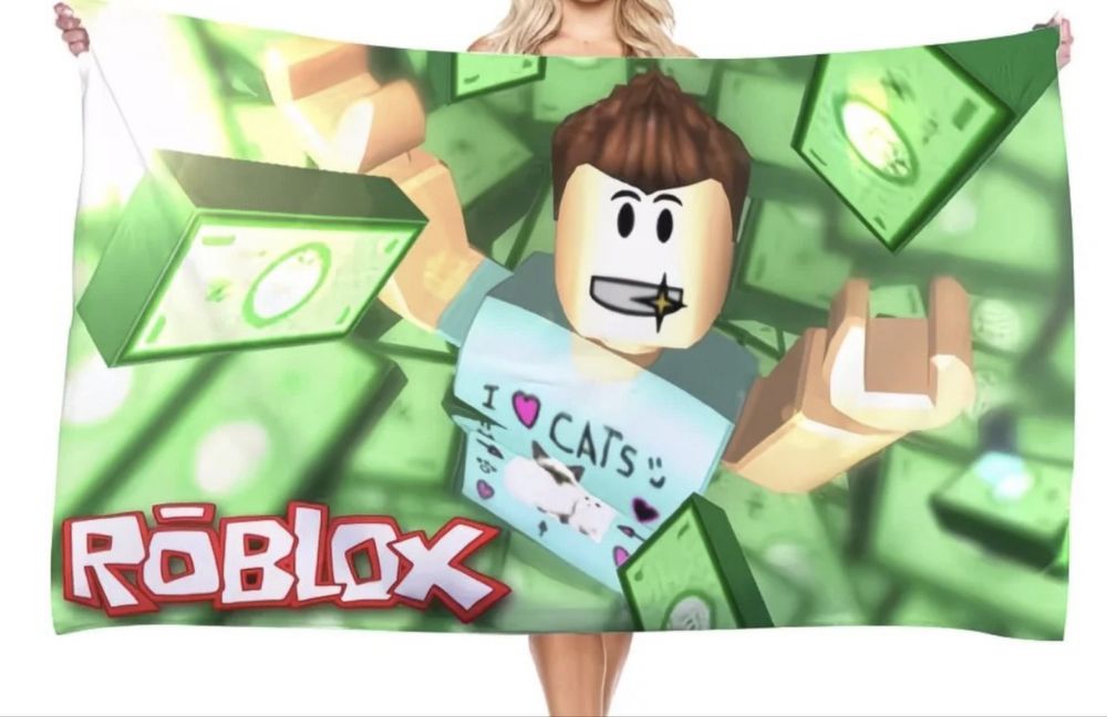 Новий рушник дитячий Roblox 140 см на 70 см