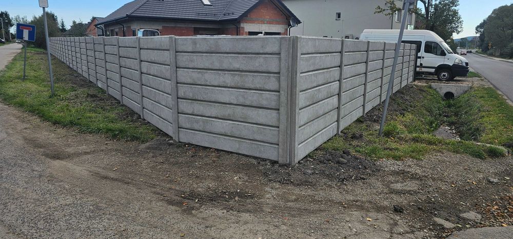 Ogrodzenia betonowe-palisadowe jedno-dwustronne Transport ciężarowyHDS