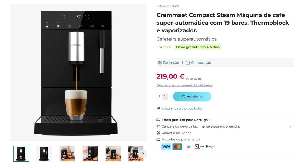 Cecotec Cafetera Superautomática Compacta