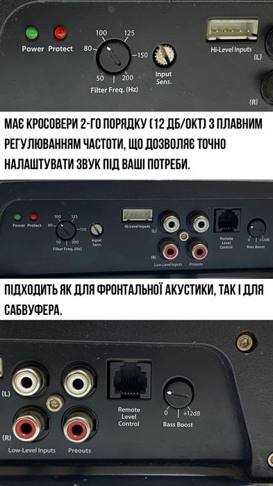 Підсилювач звуку у авто JL AUDIO jx250 / 1 моноблок 1 канал