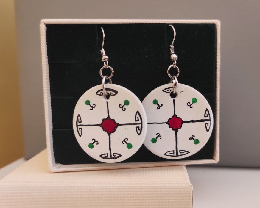 Kolczyki etno hippie indiańskie