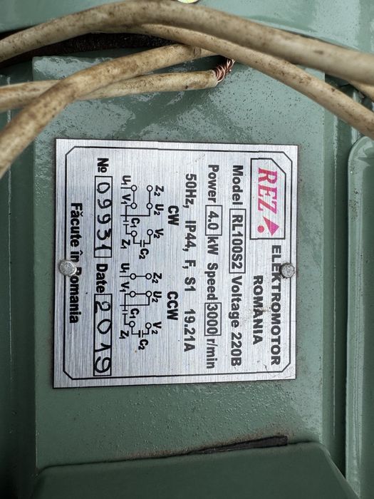 Електродвигун 4квт 220в