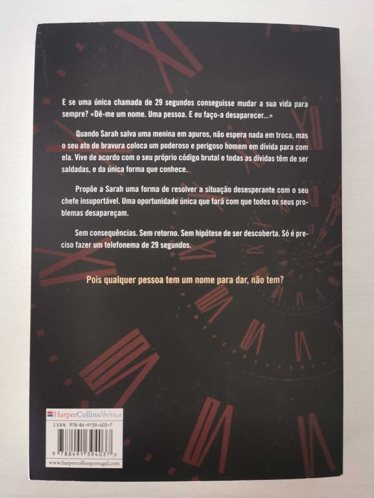 Livro de T.M. Logan - O que se consegue fazer em 29 segundos