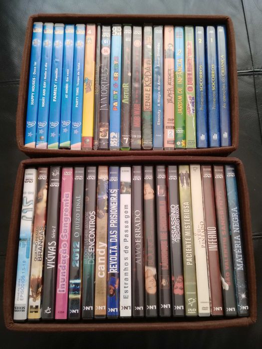 Vendo 36 DVDs de filmes variados