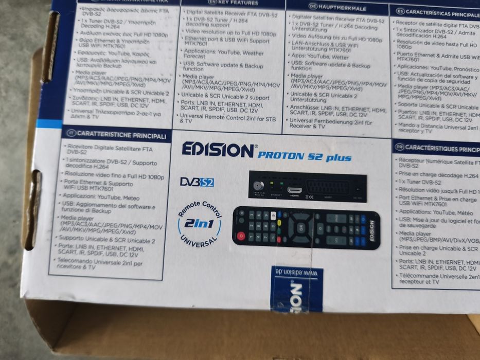 TUNER DVB-S, DVB-S2 EDIson proton s2