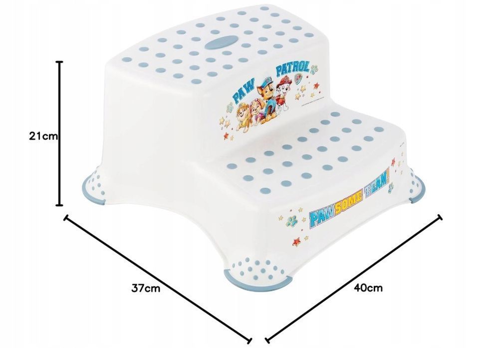 Stołek Igor "Paw Patrol" Z Dwoma Poziomami Antypoślizgowy Uszkodzony