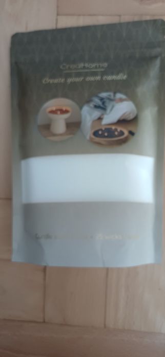 Woskowy piasek, wosk biały, knoty