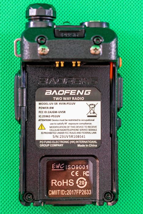 Baofeng walkie-talkie UV5R 8 watts! Novo na caixa