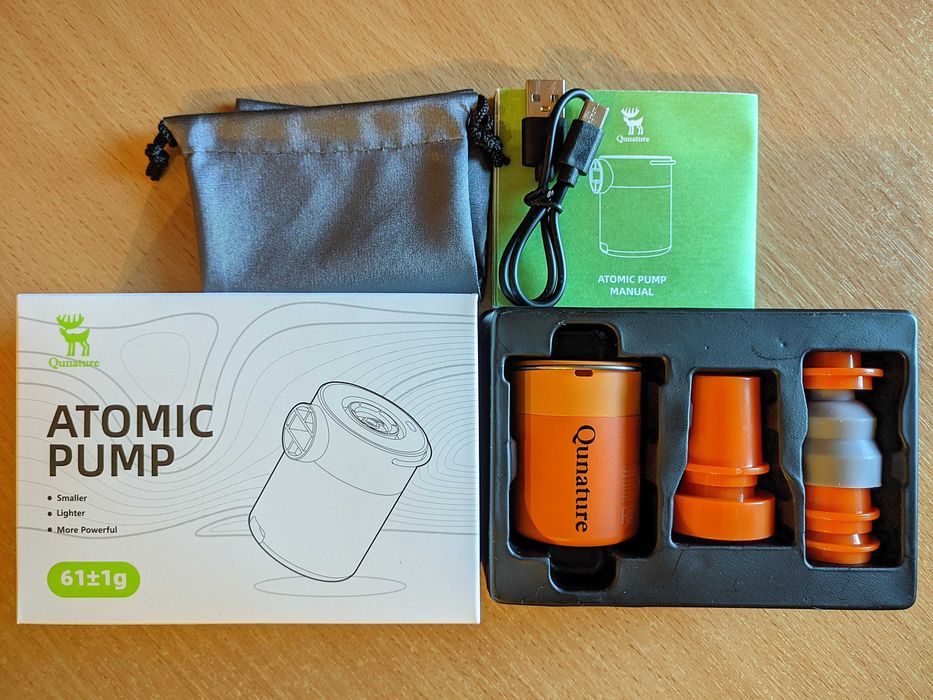 Qunature Atomic Pump 61 грам Ультралайт насос + ліхтарик