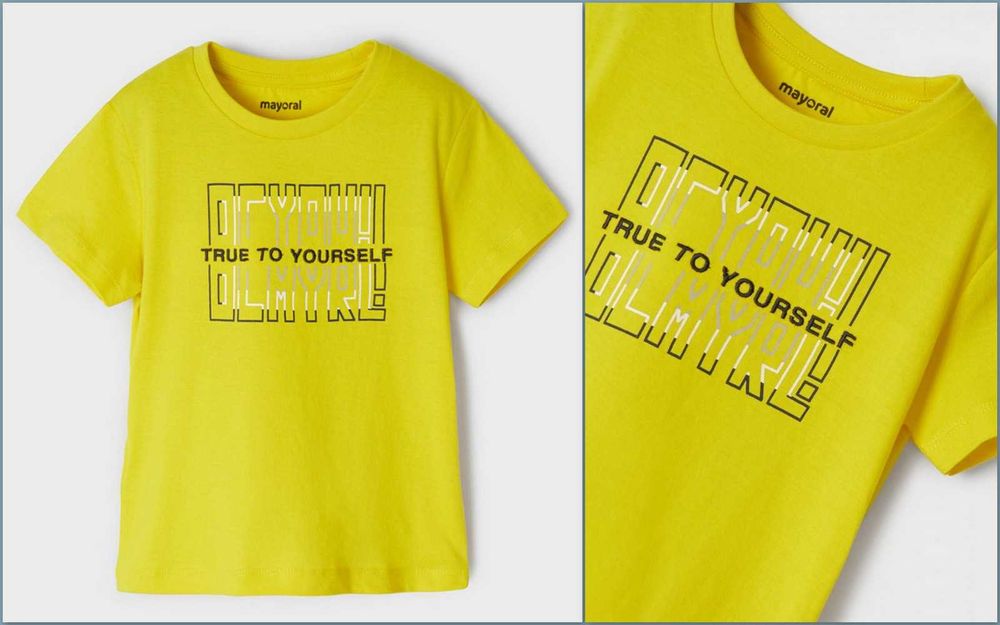 MAYORAL żółty T-shirt 116