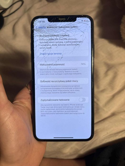 iPhone 11 pro max uszkodzony