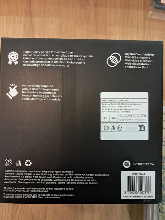 Caixa de acrílico Evoretro para booster box de Pokemon