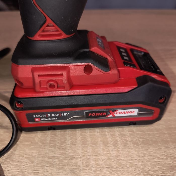 Wiertarko-wkrętarka udarowa Einhell TE-CD 18 Li BL Solo cały zestaw.