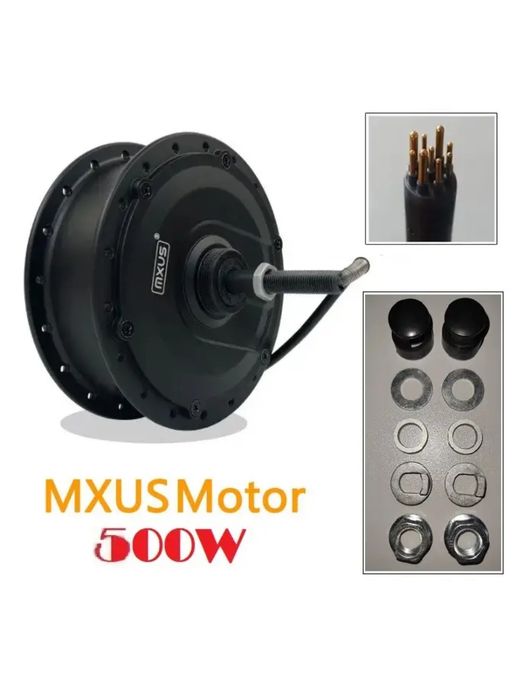 Мотор MXUS XF15R/F 36V/ 48V 500Вт редукторне