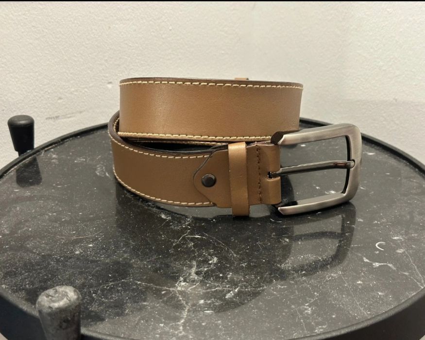 Skórzany pasek męski 115x3,5 cm