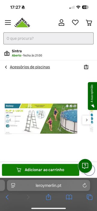 Escada para piscina