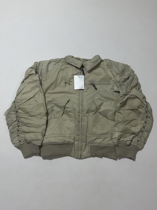 бомбер Thug Club Studded Olive Green Bomber Jacket