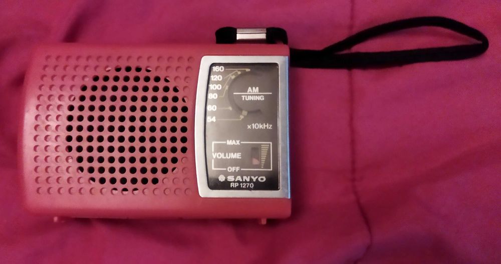 radio portatil am sanyo rp 1270 de 1986