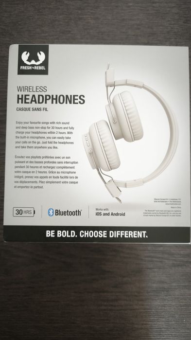 Auscultadores Bluetooth Fresh 'n Rebel - Novos!