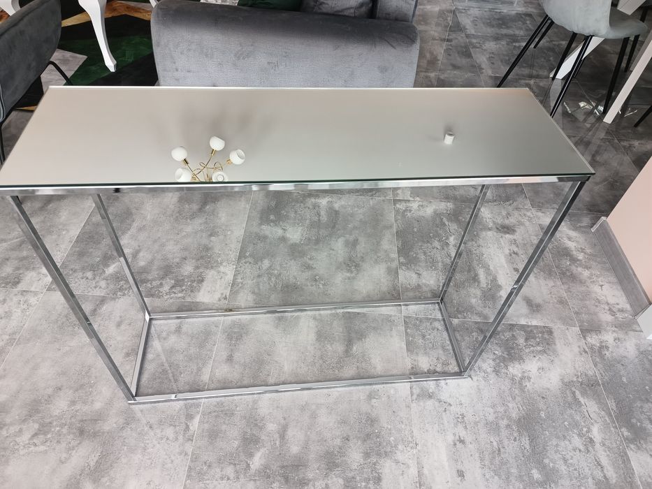 Konsola srebrna lustrzana jak Nowa 100x80x30cm