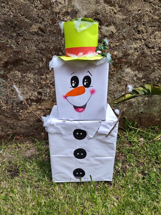 Boneco de neve decorativo