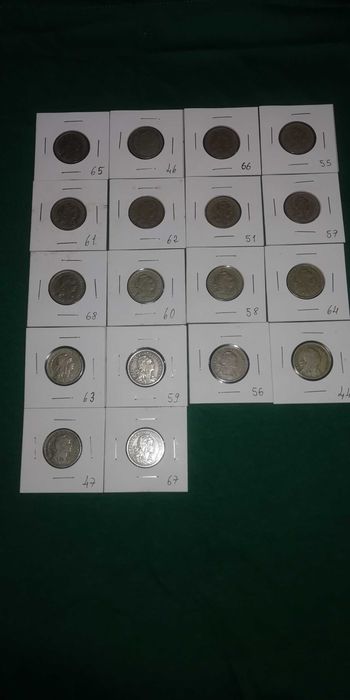 Lote moedas antigas alpaca (1,5kg)