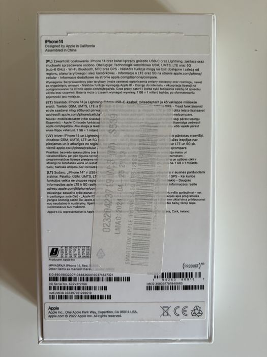 Iphone 14 128 gb- bardzo dobry stan