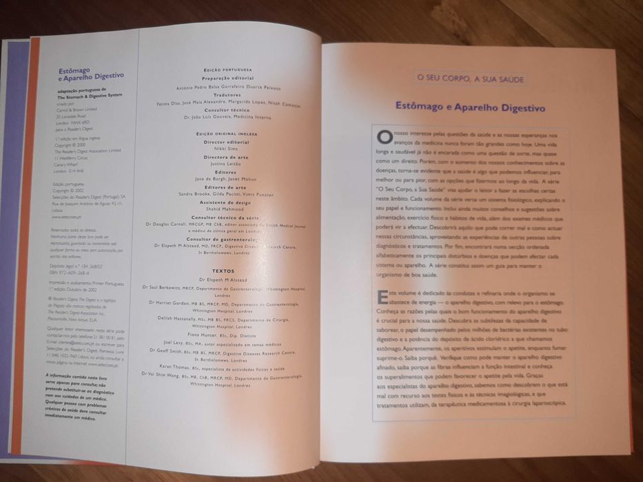 Livros "O Seu Corpo, A Sua Saúde"
