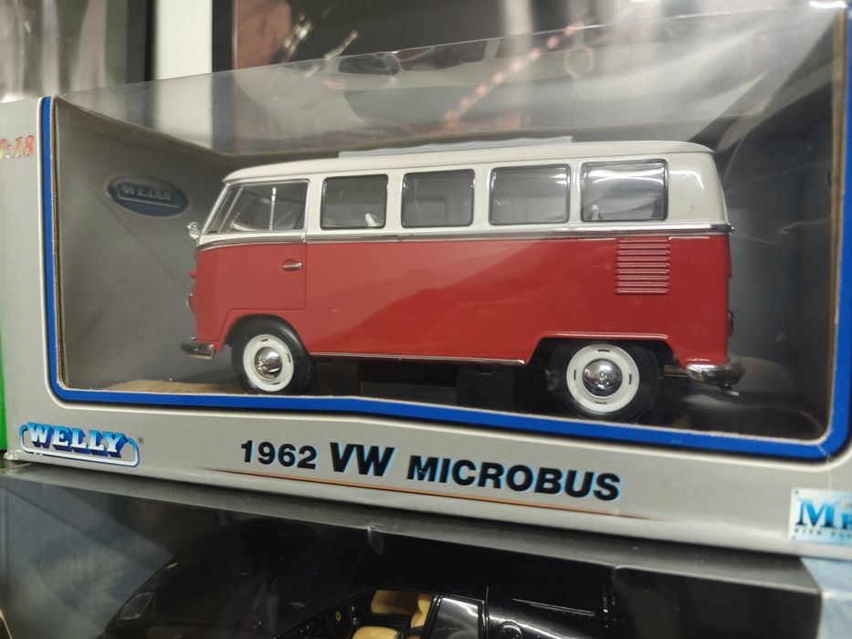 1/18 VW T1 pão de forma welly carro coleção miniatura