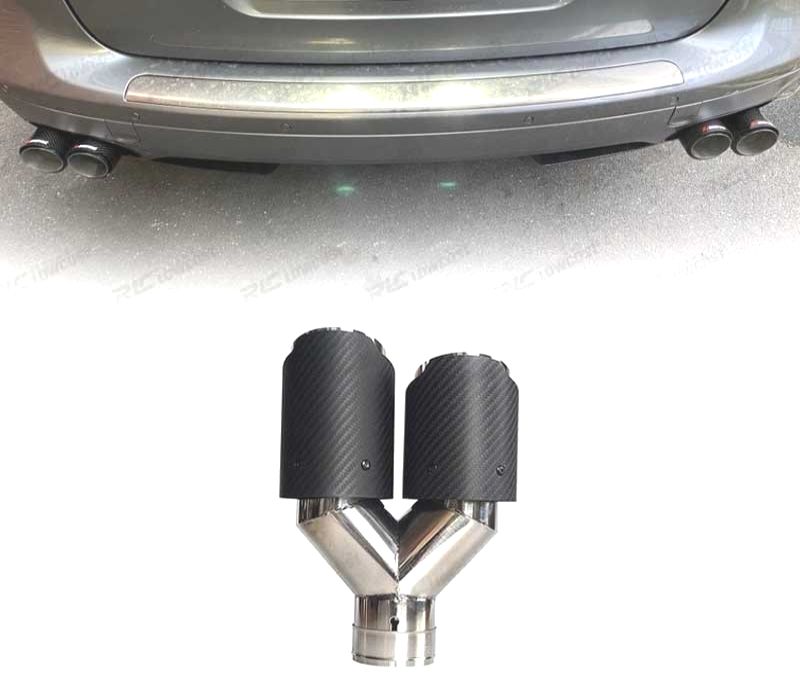 PONTEIRA DE ESCAPE CARBONO DUPLA ESQUERDA LOOK AKRAPOVIC