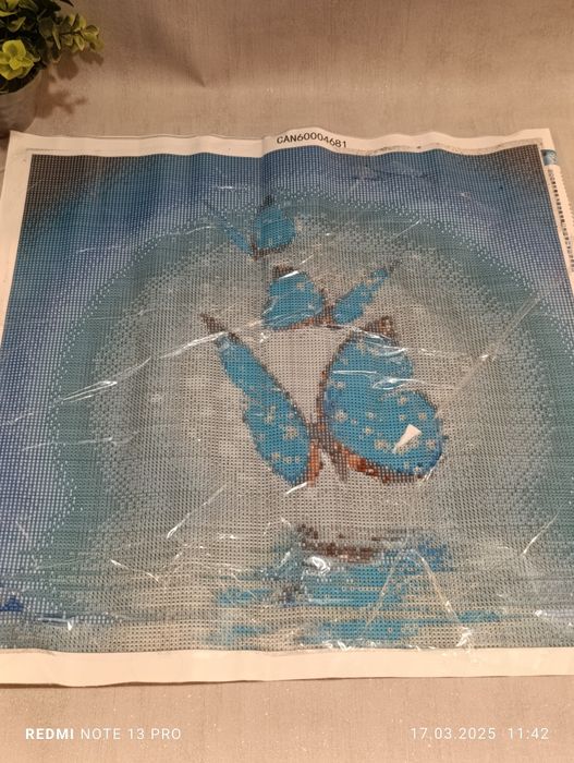 Wyklejanka diamentowa motyl