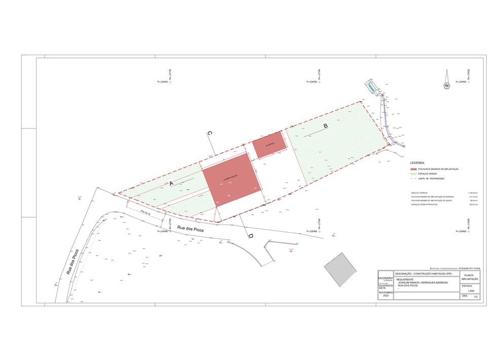 Terreno Urbano 1536M para construção