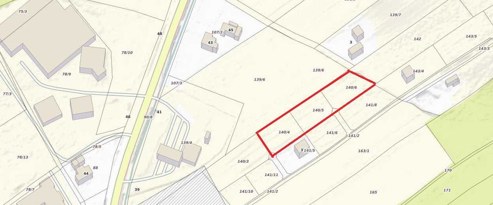 DZIAŁKA BUDOWLANA TUCHÓW k. Tarnowa  PIĘKNA  w pobliżu ul Tarnowskiej