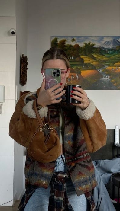 дублянка дублёнка SANDRO Paris р.40,36