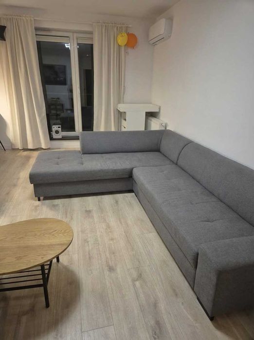 Narożnik rozkładany szary 275cmx220cm