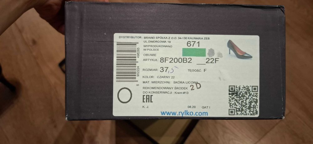 Buty ryłko damskie czółenka czarne