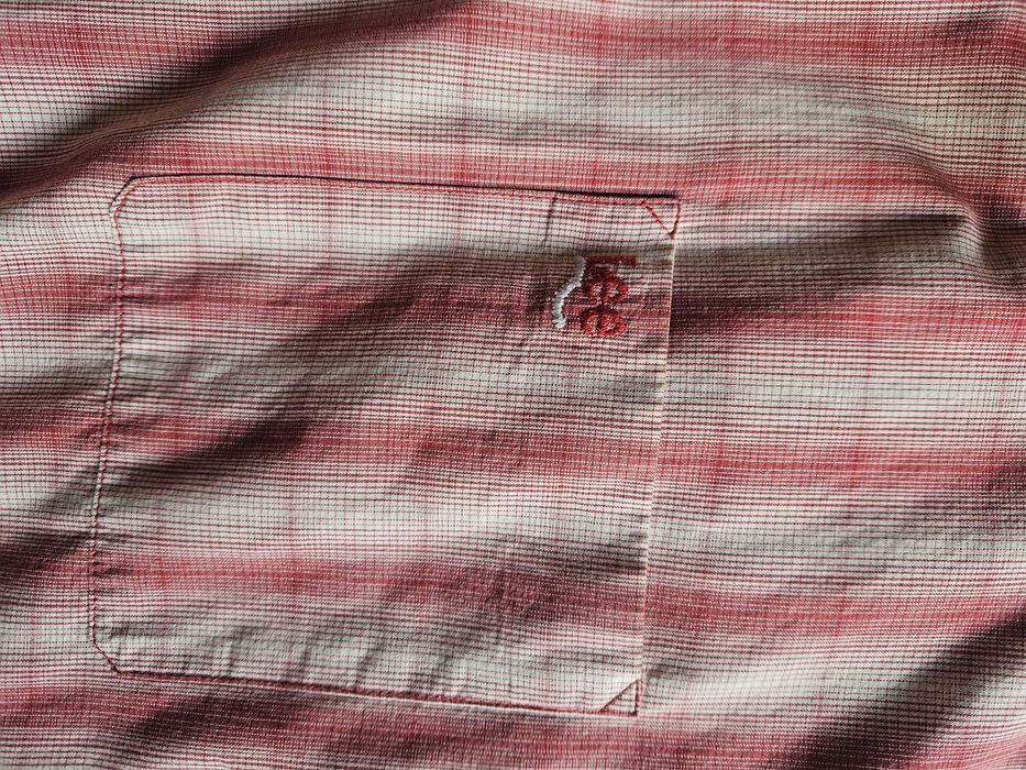 Koszula Lee XXL szer 64x2 bawełna beżowo- czerwona