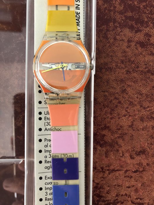 Relógio Swatch ORANGE PAINTED TIME 2002