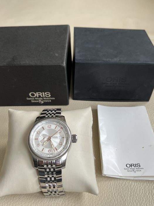 Oris Big Crown small second Pointer Day