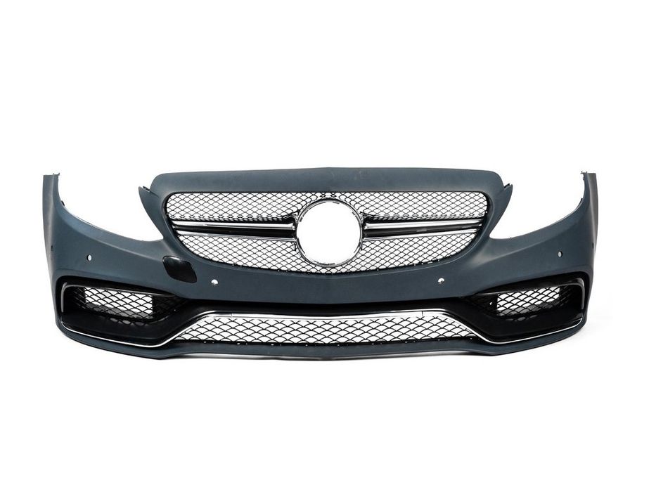 Mercedes C-сlass W205 2014-2021 рр. Передній бампер в зборі (AMG C63-designs 2014-2018)