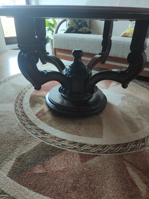 Stolik drewniany okrągły, kawowy