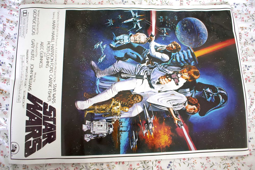 Poster Star Wars (1977), impresso em 2012