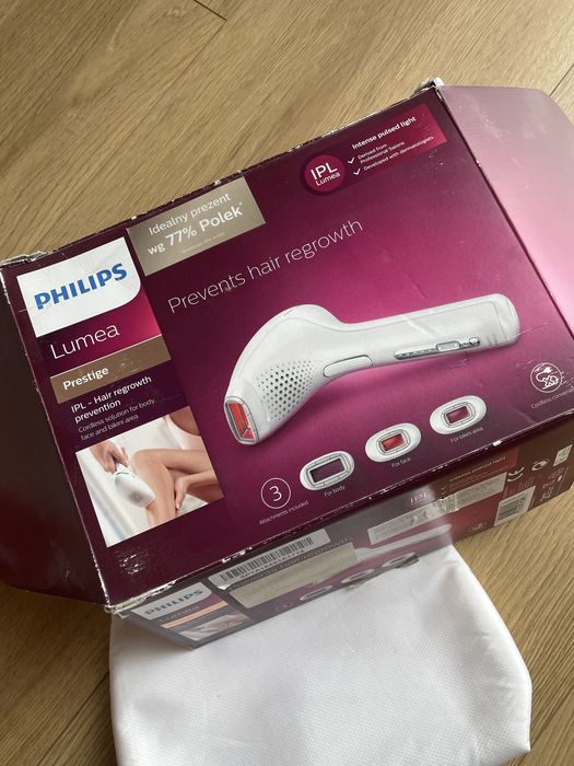 Philips Lumea Prestige, bezprzewodowy zestaw do depilacji laserowej